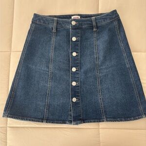 Mossimo Supply Co. Blue Denim A-Line Skirt